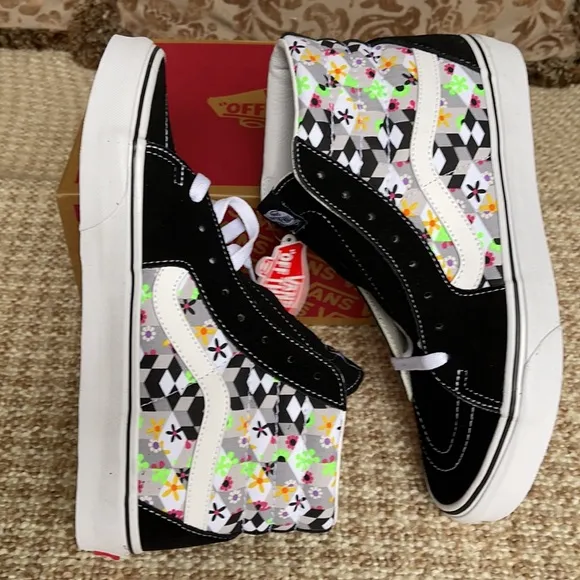 Vans Sk8-Hi Checker Cube Black/True White Men’s