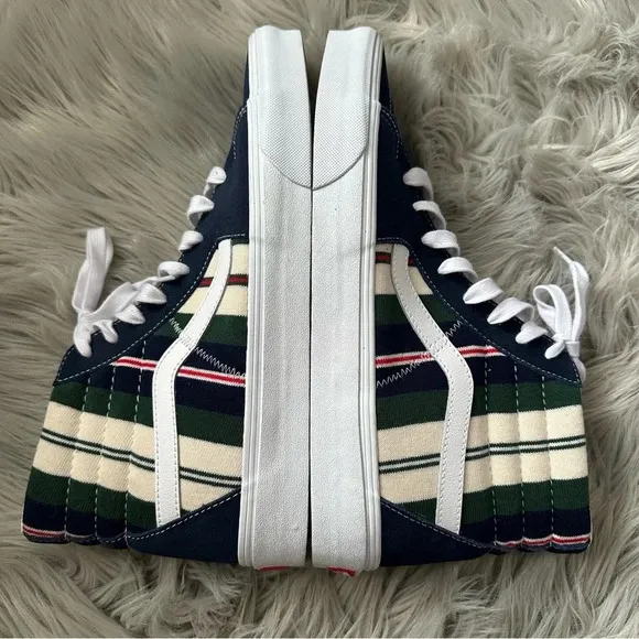 VANS Sk8-Hi Field Daze Sneakers Dress BluesHigh Top Shoes Size 12 NWOB