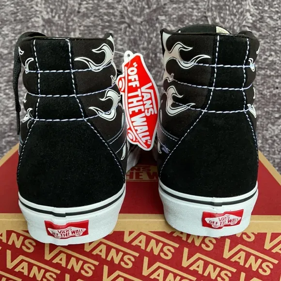 Vans Sk8-Hi Flame Black/White MENS