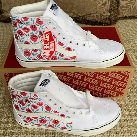 Vans Sk8-Hi Flowers True White Men’s