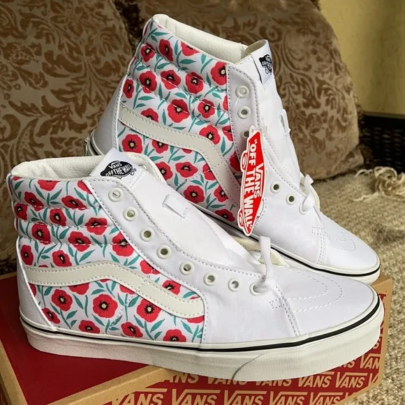 Vans Sk8-Hi Flowers True White Men’s