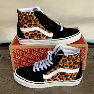 VANS SK8-HI LEOPARD BLACK/TRUE WHITE WMNS