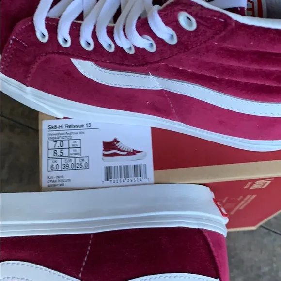 VANS SK8-Hi REISSUE 13 Velvet Beet Red l/True Whit