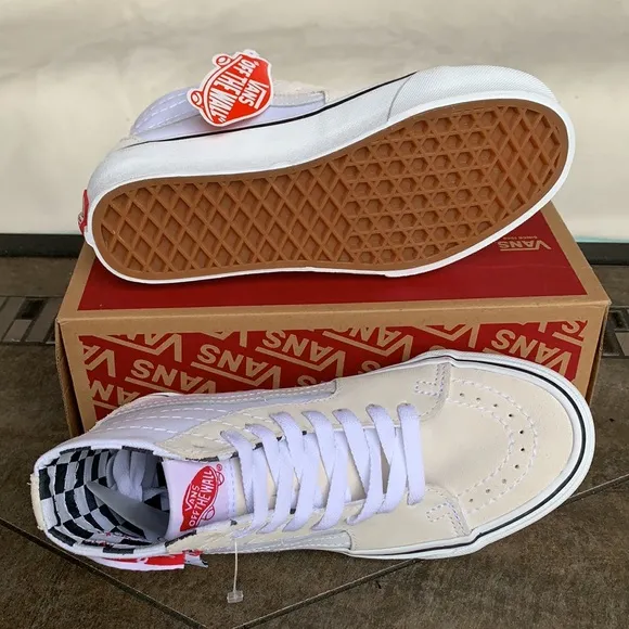 VANS SK8-Hi TAPERED DIY White/True White WMNS