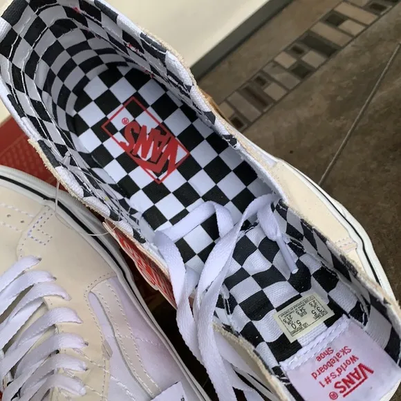 VANS SK8-Hi TAPERED DIY White/True White WMNS