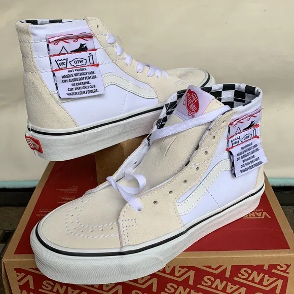 VANS SK8-Hi TAPERED DIY White/True White WMNS