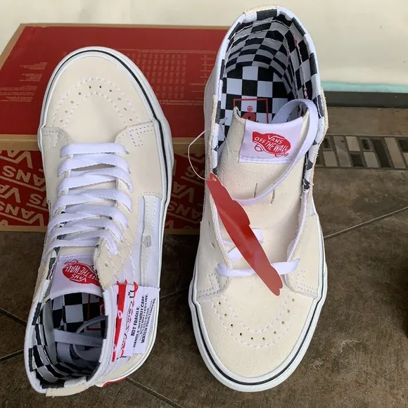 VANS SK8-Hi TAPERED DIY White/True White WMNS