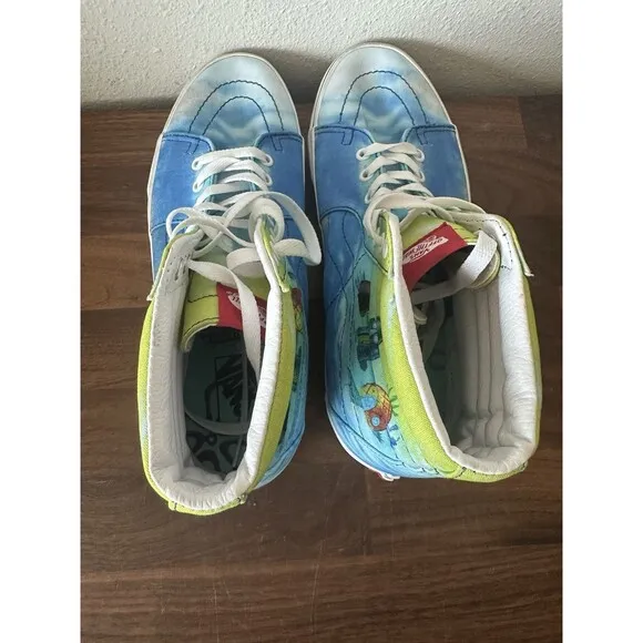 Vans Sk8-Hi x Spongebob Squarepants 'Imagination' Skate Shoes Sneakers Size 10.5