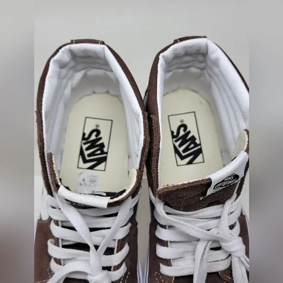 Vans Sk8 High Rain Drum Brown Sneakers  Unisex Mens Sz 4/Wnms 5.5 VN0A5JM8EE New