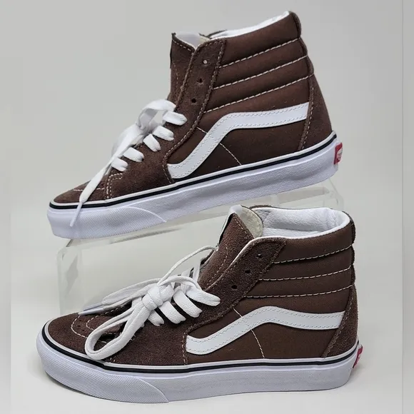 Vans Sk8 High Rain Drum Brown Sneakers  Unisex Mens Sz 4/Wnms 5.5 VN0A5JM8EE New