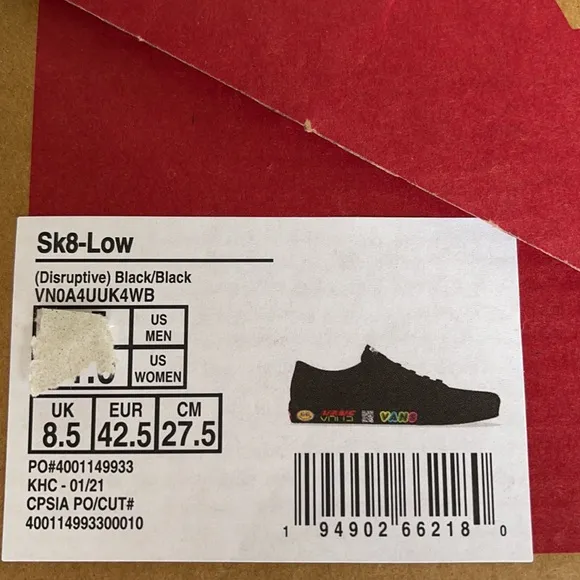 Vans Sk8-Low Disruptive Black/Black WMNS
