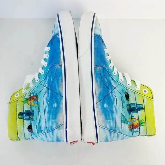 VANS SPONGEBOB UNISEX SH8-HI Men’s 9 Women’s 10.5 Sneakers