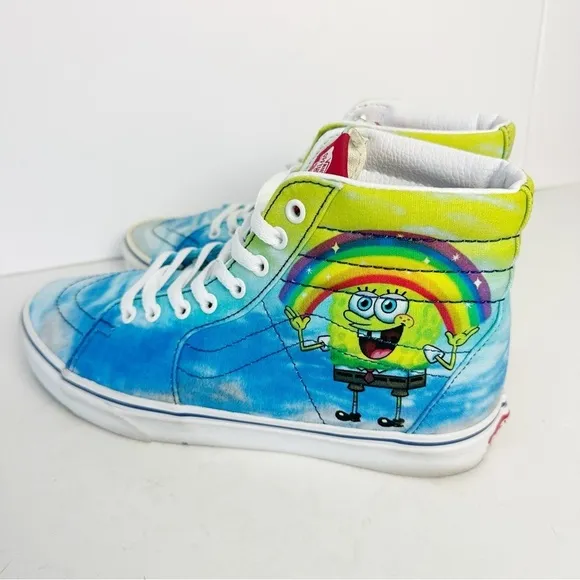 VANS SPONGEBOB UNISEX SH8-HI Men’s 9 Women’s 10.5 Sneakers