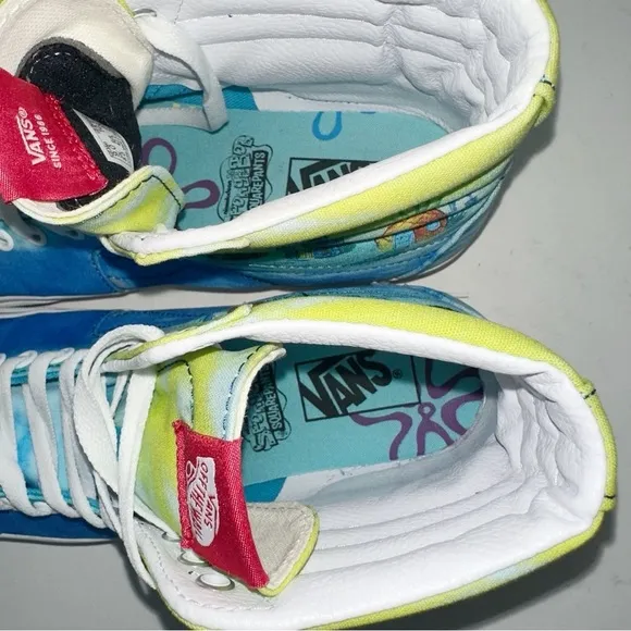 VANS SPONGEBOB UNISEX SH8-HI Men’s 9 Women’s 10.5 Sneakers
