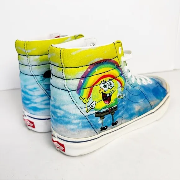 VANS SPONGEBOB UNISEX SH8-HI Men’s 9 Women’s 10.5 Sneakers