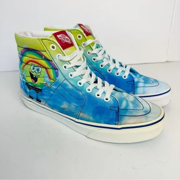 VANS SPONGEBOB UNISEX SH8-HI Men’s 9 Women’s 10.5 Sneakers