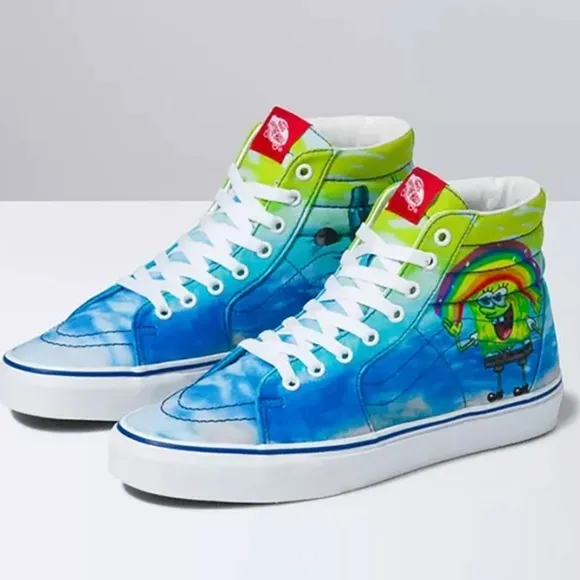 VANS SPONGEBOB UNISEX SH8-HI Men’s 9 Women’s 10.5 Sneakers