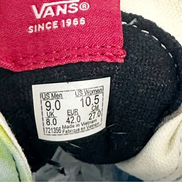 VANS SPONGEBOB UNISEX SH8-HI Men’s 9 Women’s 10.5 Sneakers