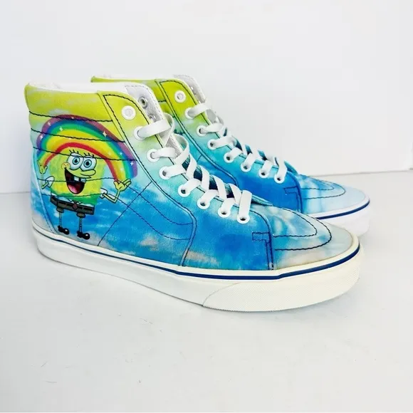 VANS SPONGEBOB UNISEX SH8-HI Men’s 9 Women’s 10.5 Sneakers