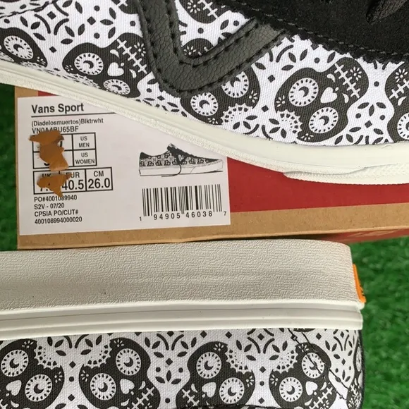 VANS SPORT DIADELOSMUERTOS Blktrwht men’s