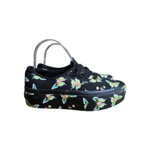 Vans Stacked Morph Blackout Glow in the Dark Sneakers Butterflies Size 7.5 NWOB