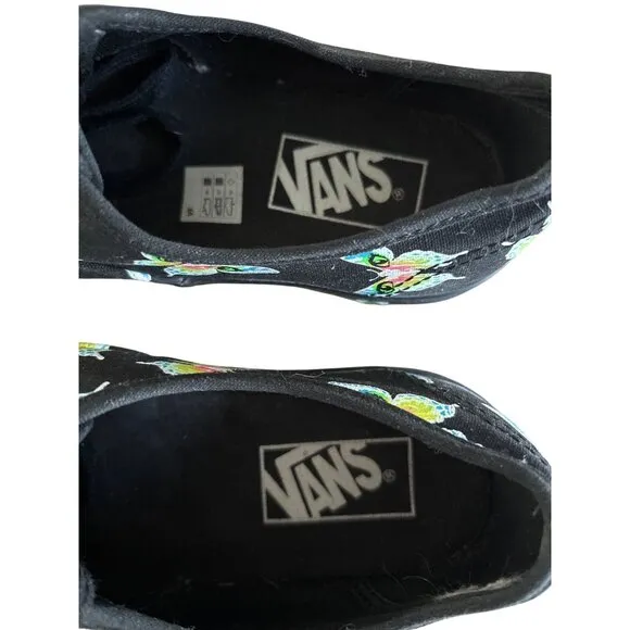 Vans Stacked Morph Blackout Glow in the Dark Sneakers Butterflies Size 7.5 NWOB