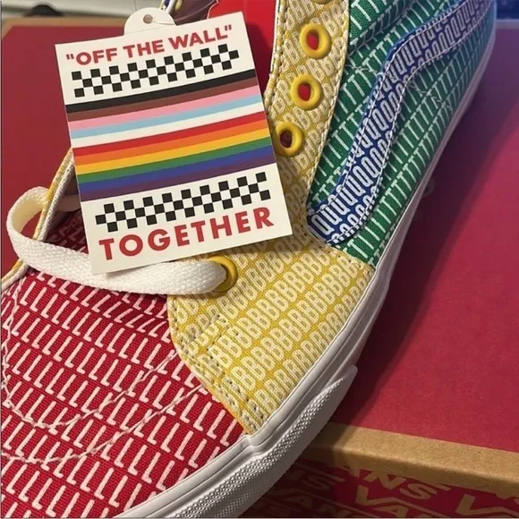 Vans | Unisex Colorful Pride Sk8 Sneakers Size Mens 9.5 New in Box