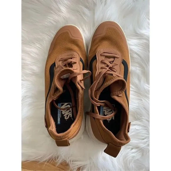 Vans unisex brown/orange sneakers men’s 9.5 and women’s 11