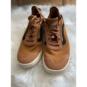 Vans unisex brown/orange sneakers men’s 9.5 and women’s 11