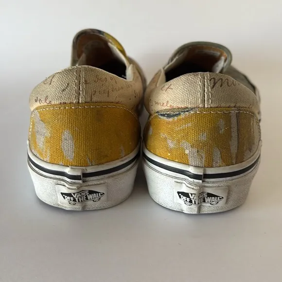 Van’s Vincent Van Gogh Museum Collection Skull Sneakers Unisex Men 6 Women 7.5