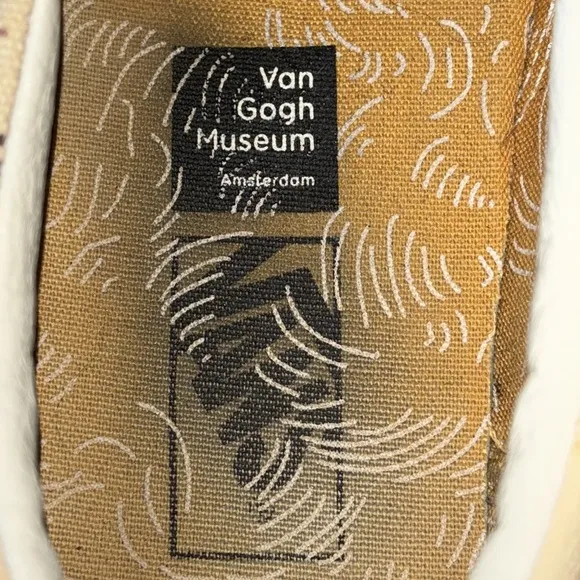 Van’s Vincent Van Gogh Museum Collection Skull Sneakers Unisex Men 6 Women 7.5