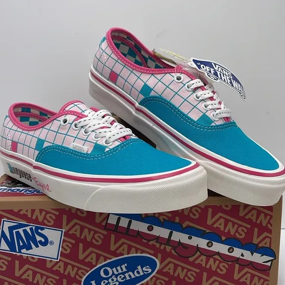 Vans WMNS Authentic 44 DOur Legends Mongoose TurqVN0A7Q5CFZP Checkered Sneaker