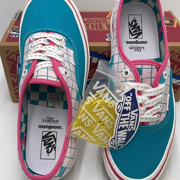 Vans WMNS Authentic 44 DOur Legends Mongoose TurqVN0A7Q5CFZP Checkered Sneaker