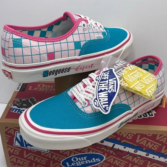Vans WMNS Authentic 44 DOur Legends Mongoose TurqVN0A7Q5CFZP Checkered Sneaker