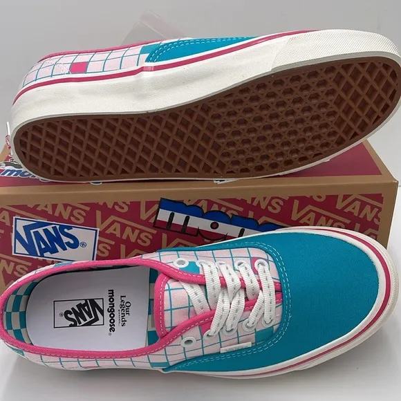 Vans WMNS Authentic 44 DOur Legends Mongoose TurqVN0A7Q5CFZP Checkered Sneaker