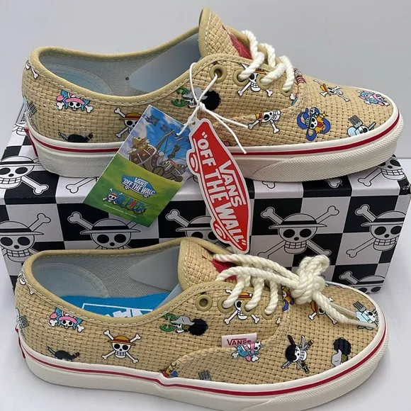 Vans WMNS AuthenticOne Piece Straw Hat CrewVN0A5JMPKKK Sneakers Beige