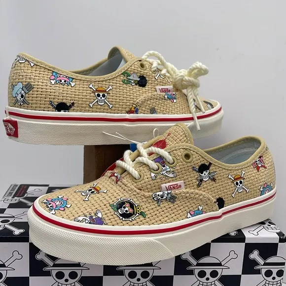 Vans WMNS AuthenticOne Piece Straw Hat CrewVN0A5JMPKKK Sneakers Beige