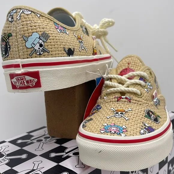 Vans WMNS AuthenticOne Piece Straw Hat CrewVN0A5JMPKKK Sneakers Beige