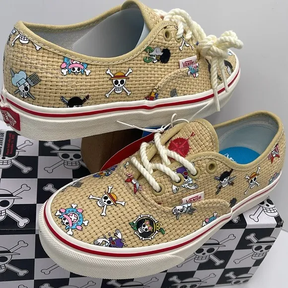 Vans WMNS AuthenticOne Piece Straw Hat CrewVN0A5JMPKKK Sneakers Beige