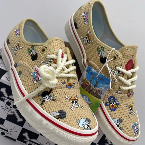 Vans WMNS AuthenticOne Piece Straw Hat CrewVN0A5JMPKKK Sneakers Beige