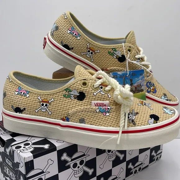 Vans WMNS AuthenticOne Piece Straw Hat CrewVN0A5JMPKKK Sneakers Beige