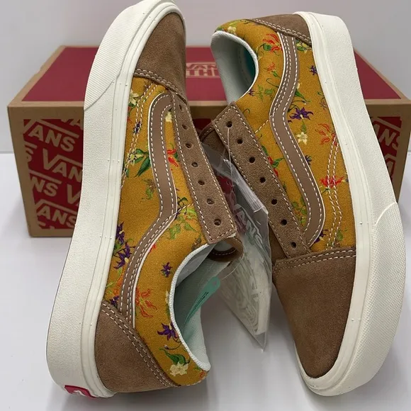 Vans WMNS Floral Tan Sneakers Comfycush OldFatal Floral Golden BrowVN0A5DYC1M7