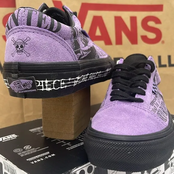 Vans WMNS Purple Graphic Sneakers Skate Old SkoolOne Piece Wanted Nico Robin