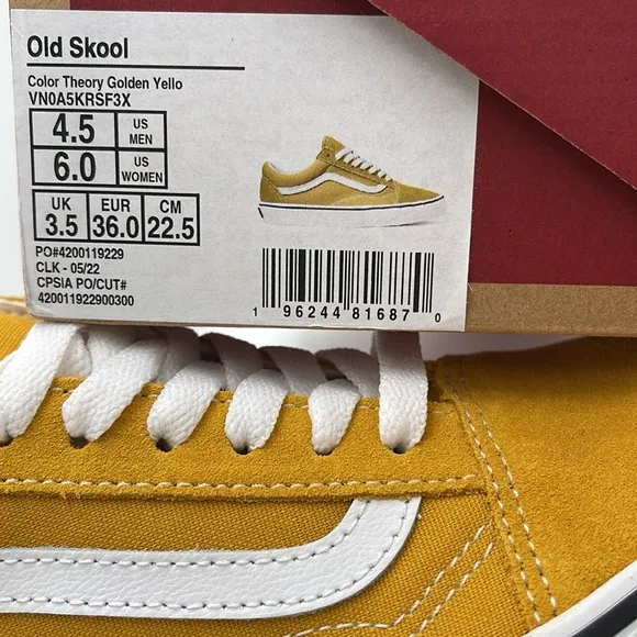 Vans WMNS Yellow Suede Sneakers Old SkoolColor Theory Golden YelloVN0A5KRSF3X