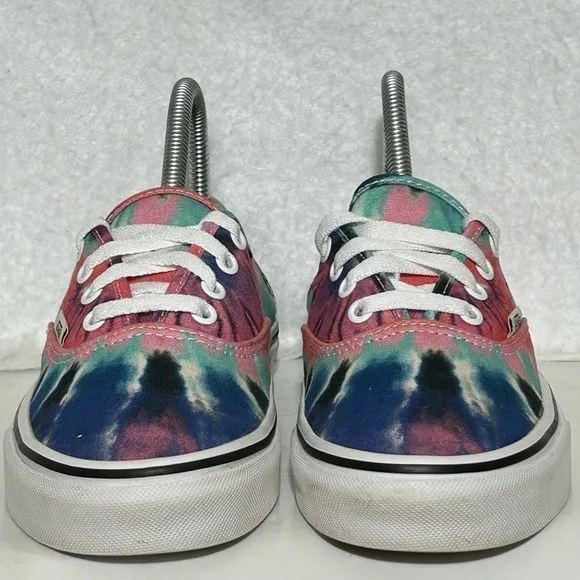 Vans Womens Authentic Tie Dye Blue/Pink OffTheWall Canvas Sneakers Shoes SZ US 7