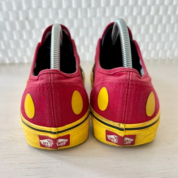 Vans x Disney Vintage Style Mickey Mouse Sneakers Unisex Size 11 Men Women 12.5