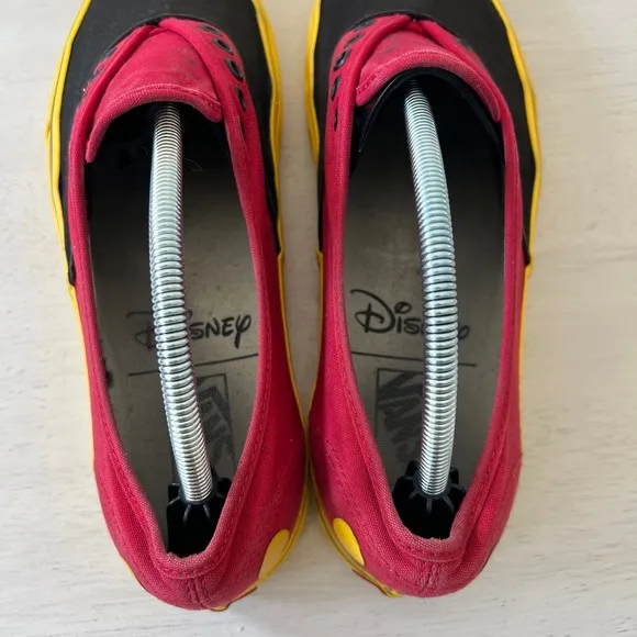 Vans x Disney Vintage Style Mickey Mouse Sneakers Unisex Size 11 Men Women 12.5