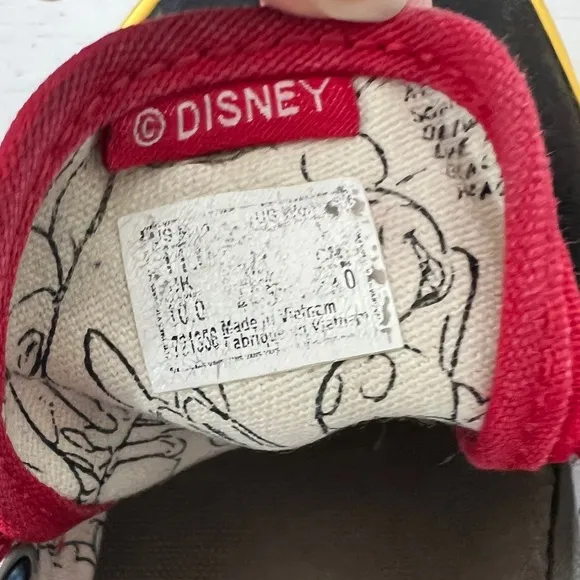 Vans x Disney Vintage Style Mickey Mouse Sneakers Unisex Size 11 Men Women 12.5