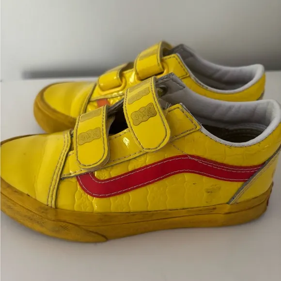 Vans x Haribo rare gummy bear yellow Velcro sneakers sz 12
