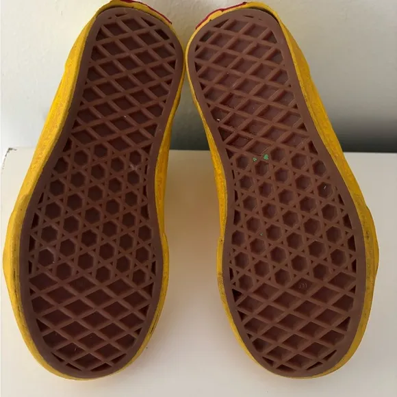 Vans x Haribo rare gummy bear yellow Velcro sneakers sz 12